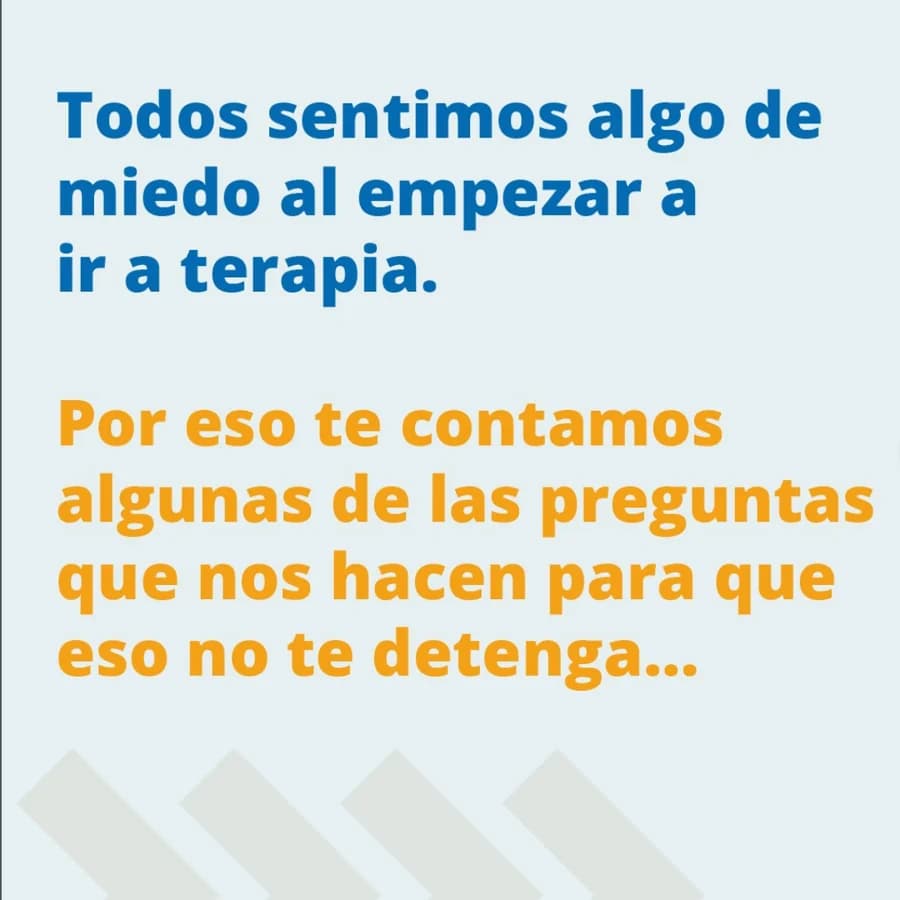 Preguntas frecuentes antes de empezar terapia